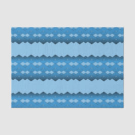 Blue Zigzag Seidenpapier