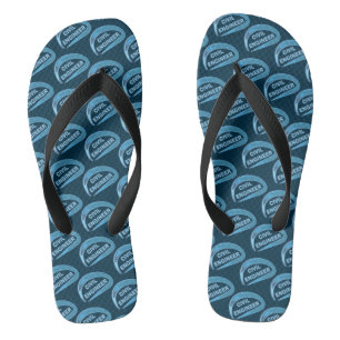 Blue Zivil Engineer Flip Flops