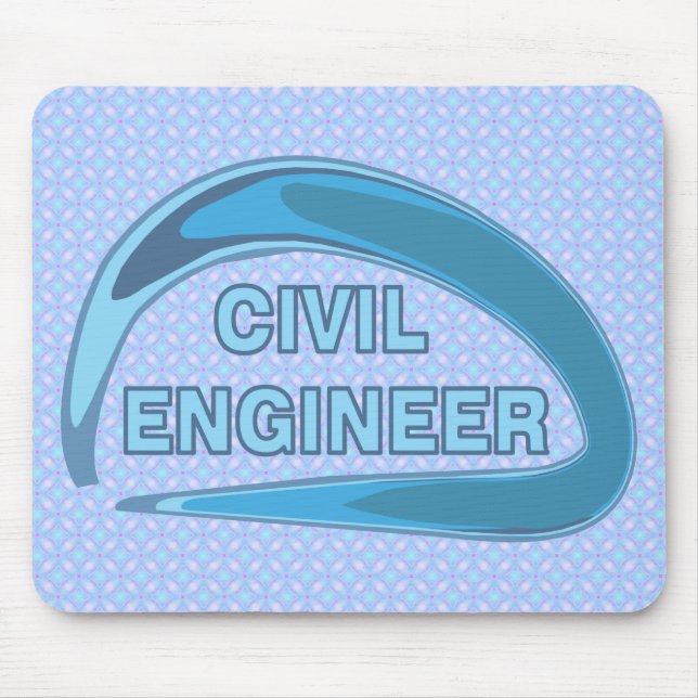 Blue Zivil Engineer Mousepad (Vorne)