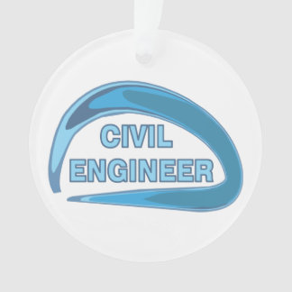 Blue Zivil Engineer Ornament