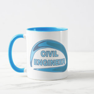 Blue Zivil Engineer Tasse