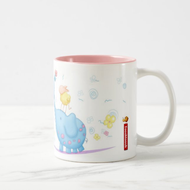 BlueBabyMug Zweifarbige Tasse (Rechts)