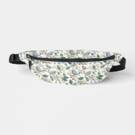 Bluebeeren und Bluebirds Light Blue, Brown, Creme Bauchtasche