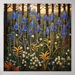 Bluebell Art Print Poster