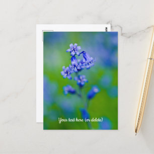 Bluebell Blume Postcard Postkarte