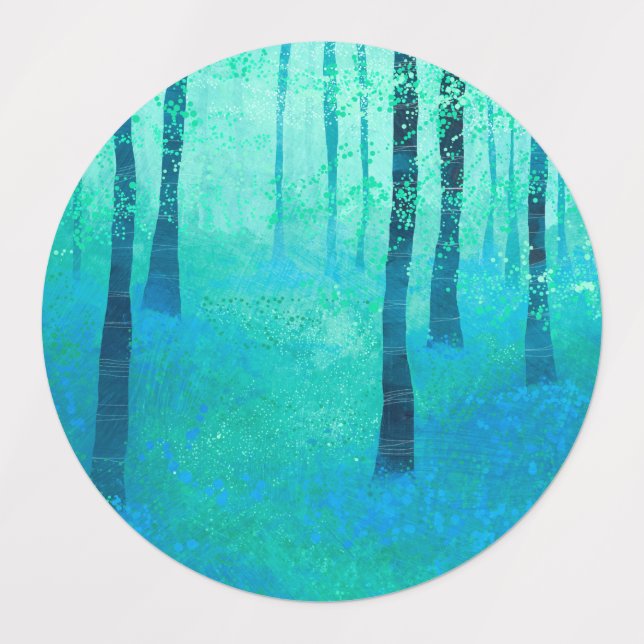 Bluebell Forest Etiketten (Design 1)