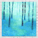 Bluebell Forest Leinwanddruck<br><div class="desc">Ein Gemälde einer friedlichen Bluebell-Waldlandschaft im Frühjahr, in der Nähe von Challock in Kent. Lebhafte Farben von Blau und Grün, die Natur in all ihrer Herrlichkeit. Ruhig, friedlich und beruhigend für ein Gefühl von Wohlbefinden und Optimismus. Originelle Kunst von Nic Squirrell.</div>