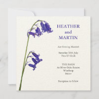 Bluebell Hochzeit Einladung