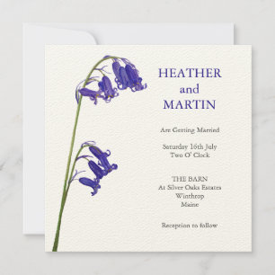 Bluebell Hochzeit Einladung