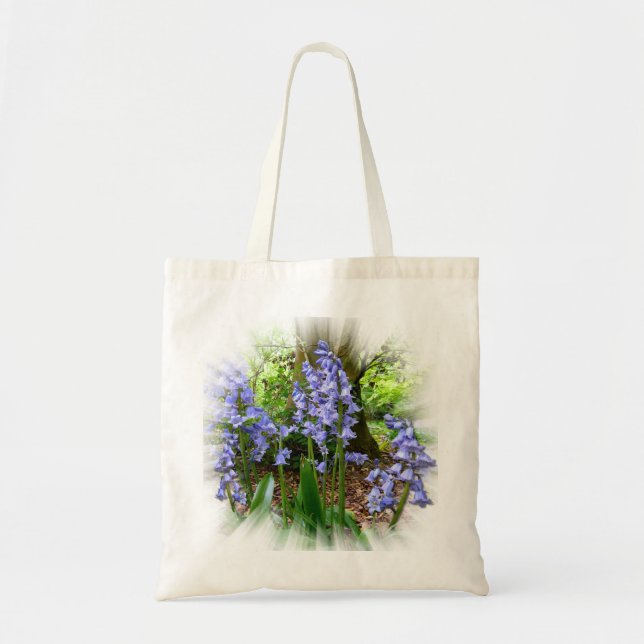 BLUEBELL HÖLZERNE ~ Budget-Tasche Tragetasche (Vorne)
