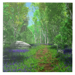 Bluebell Light Decorative Tile Fliese