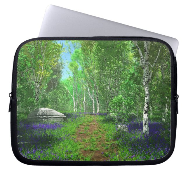 Bluebell Light Laptop Sleeve (Vorderseite)