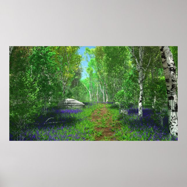 Bluebell Light Print Poster (Vorne)