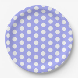 Bluebell Lila und White Polka Dot Oaster Pappteller