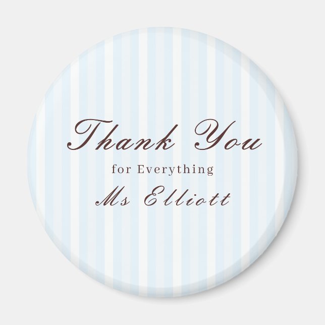 Bluebell - Personalised Thank You Teacher Magnet (Vorne)