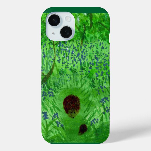 Bluebell Woodland Igel Case-Mate iPhone Hülle (Rückseite)