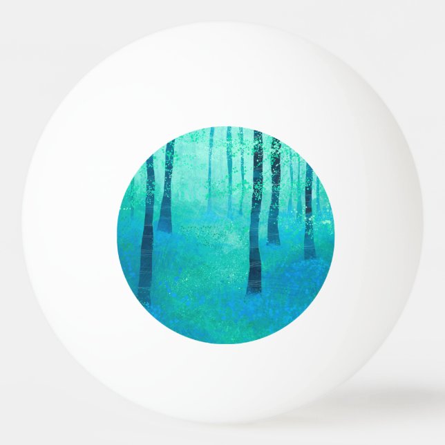 Bluebell Woodland Tischtennisball (Vorderseite)