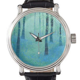 Bluebell Woods Painting Armbanduhr
