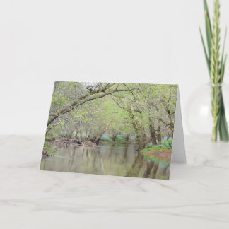 Bluebells auf der Creek - Natureingkarte Karte