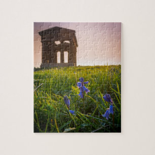 Bluebells auf Penshaw-Denkmal Jigsaw-Puzzle Puzzle