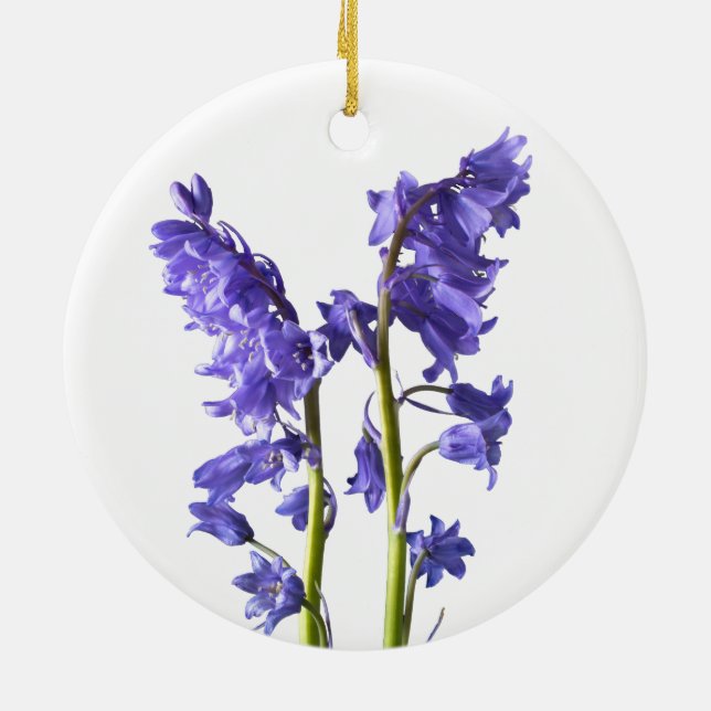 Bluebells, aus genau den Wäldern, die ich erschaff Keramik Ornament (Hinten)
