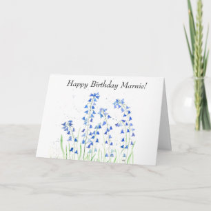Bluebells Blaublütenwälder Geburtstag Karte