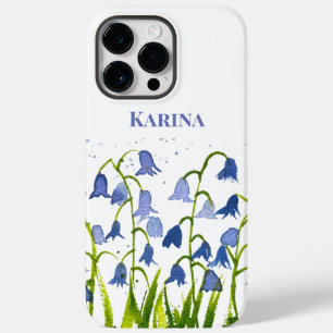 Bluebells blaue blühende Wildblume Natur Wasserfar Case-Mate iPhone 14 Pro Max Hülle
