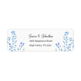 Bluebells Blue Floral Watercolor Wedding