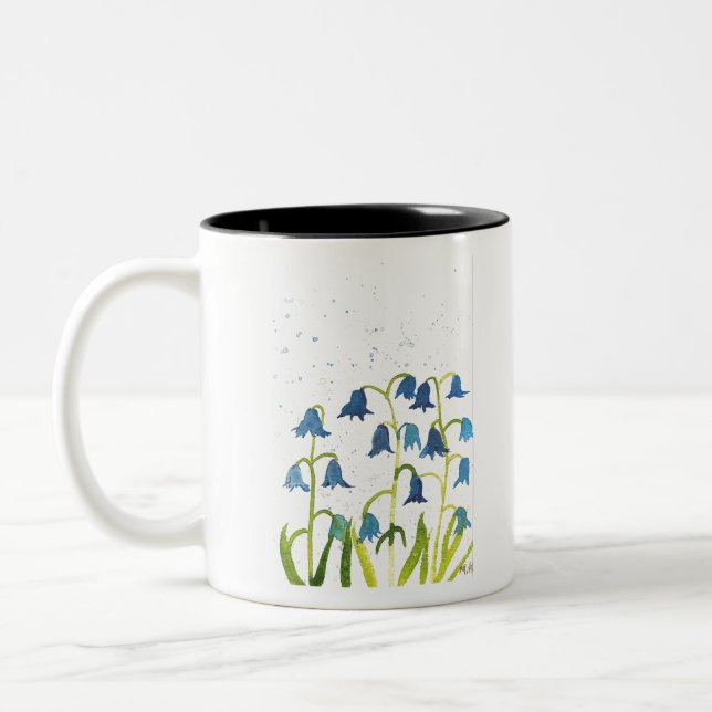 Bluebells Blume Zweifarbige Tasse (Links)