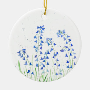 Bluebells Blumen Keramik Ornament