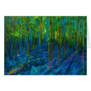 "Bluebells" Blumenkunstkarte