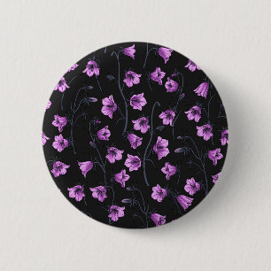 Bluebells, Harebells, Blumen 2 Button