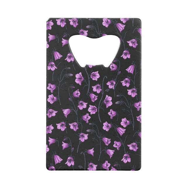 Bluebells, Harebells, Blumen 2 Geldbeutel Flaschenöffner (Vorderseite)