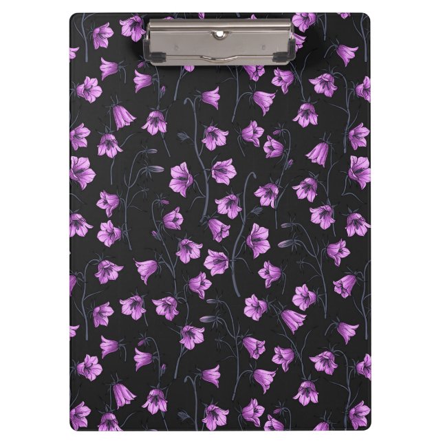 Bluebells, Harebells, Blumen 2 Klemmbrett (Vorderseite)