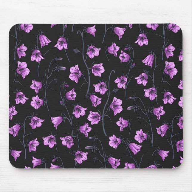 Bluebells, Harebells, Blumen 2 Mousepad (Vorne)