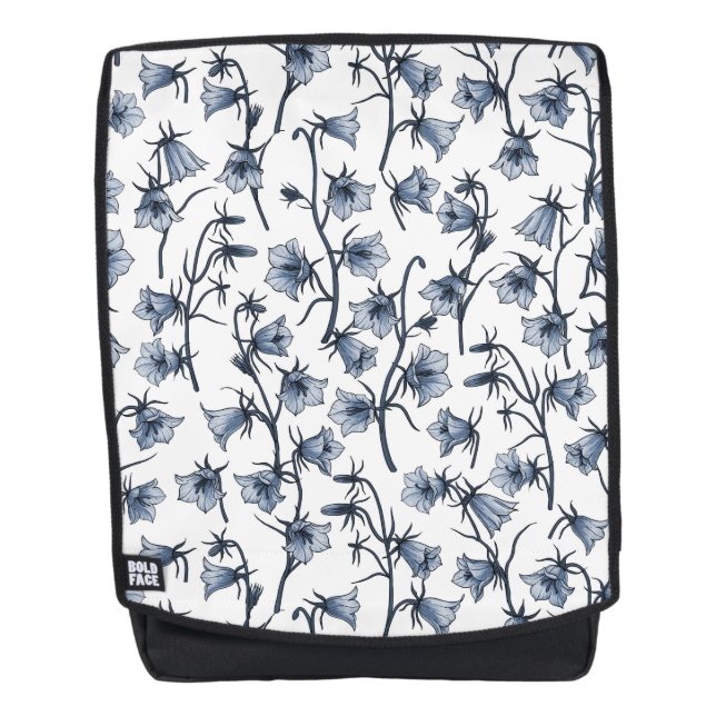 Bluebells, Harebells, Blumen Rucksack (Vorderseite)