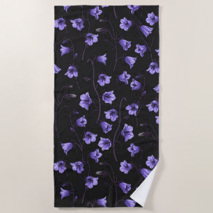 Bluebells, Harebells, Blumen Strandtuch
