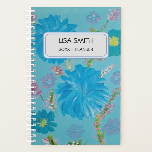 Bluebells Individuelle Name Planner blühen Planer (Vorderseite)