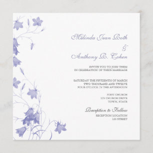 Bluebells - Lavendel-quadratische Einladung