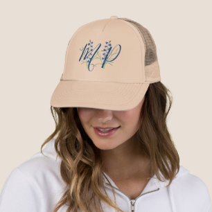 Bluebells Monogram Khaki Truckerkappe