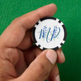 Bluebells Monogram Pokerchips