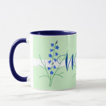 Bluebells Monogram-Tasse