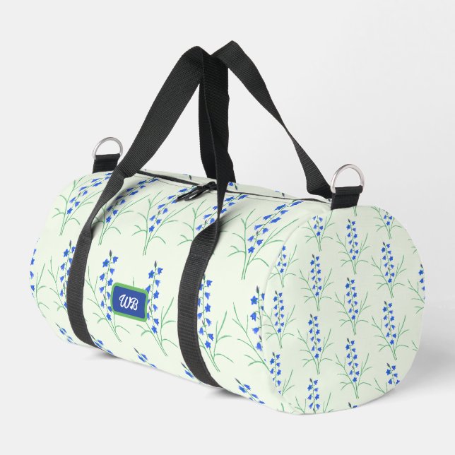 Bluebells Pale Green Duffel Bag Duffle Bag (Linke Seite)