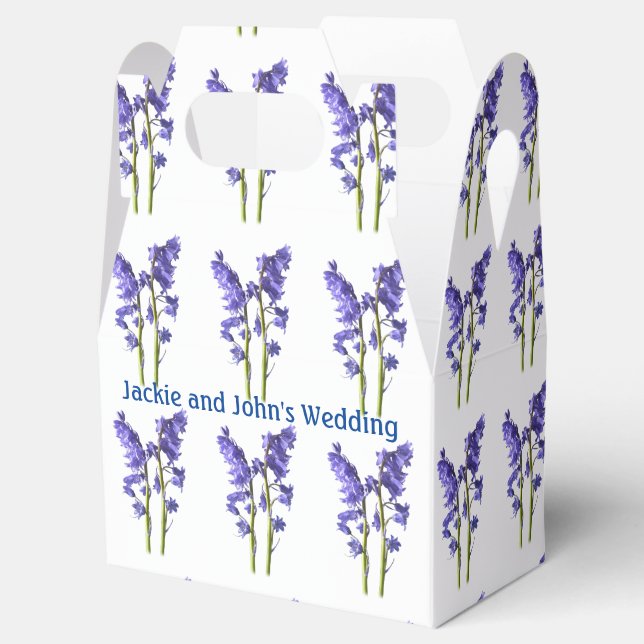 Bluebells Stoffmuster Muster. Geschenkschachtel (Geöffnet)