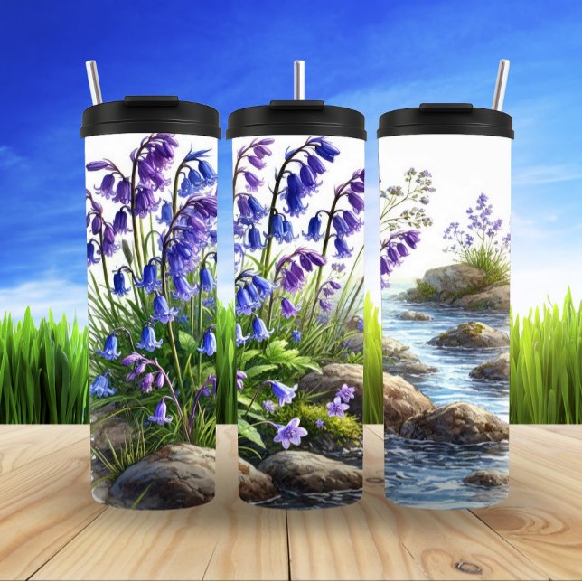 Bluebells von Streamside Thermosbecher (Von Creator hochgeladen)
