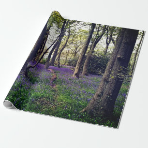 Bluebells Wald Bloral modern elegant Beautiful Geschenkpapier