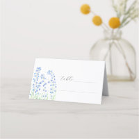 Bluebells Watercolor Blue Blume Floral Wedding