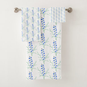 Bluebells White Badhandtuch Set