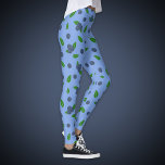 Bluebermuster Leggings Pant<br><div class="desc">Wenn Sie Heidelbeere Liebe,  das farbenfrohe Muster mit wilder lila Heidelbeere auf Leggings Pant ist für Sie!</div>