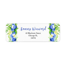 Blueberries and Foliage Baby Shower